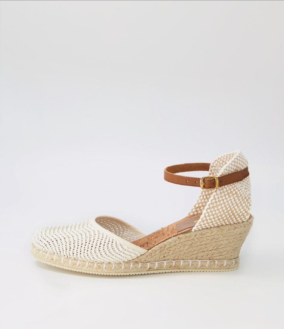 Tish White Weave Espadrilles