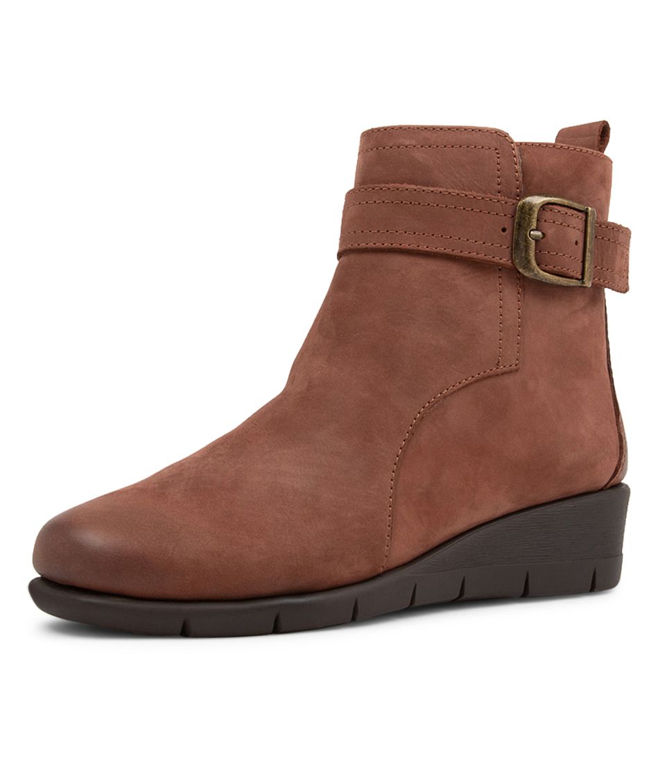 Mother Brown Nubuck Ankle Boots