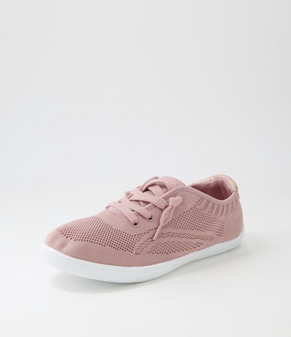 Malibu Dusty Rose Knit Sneakers