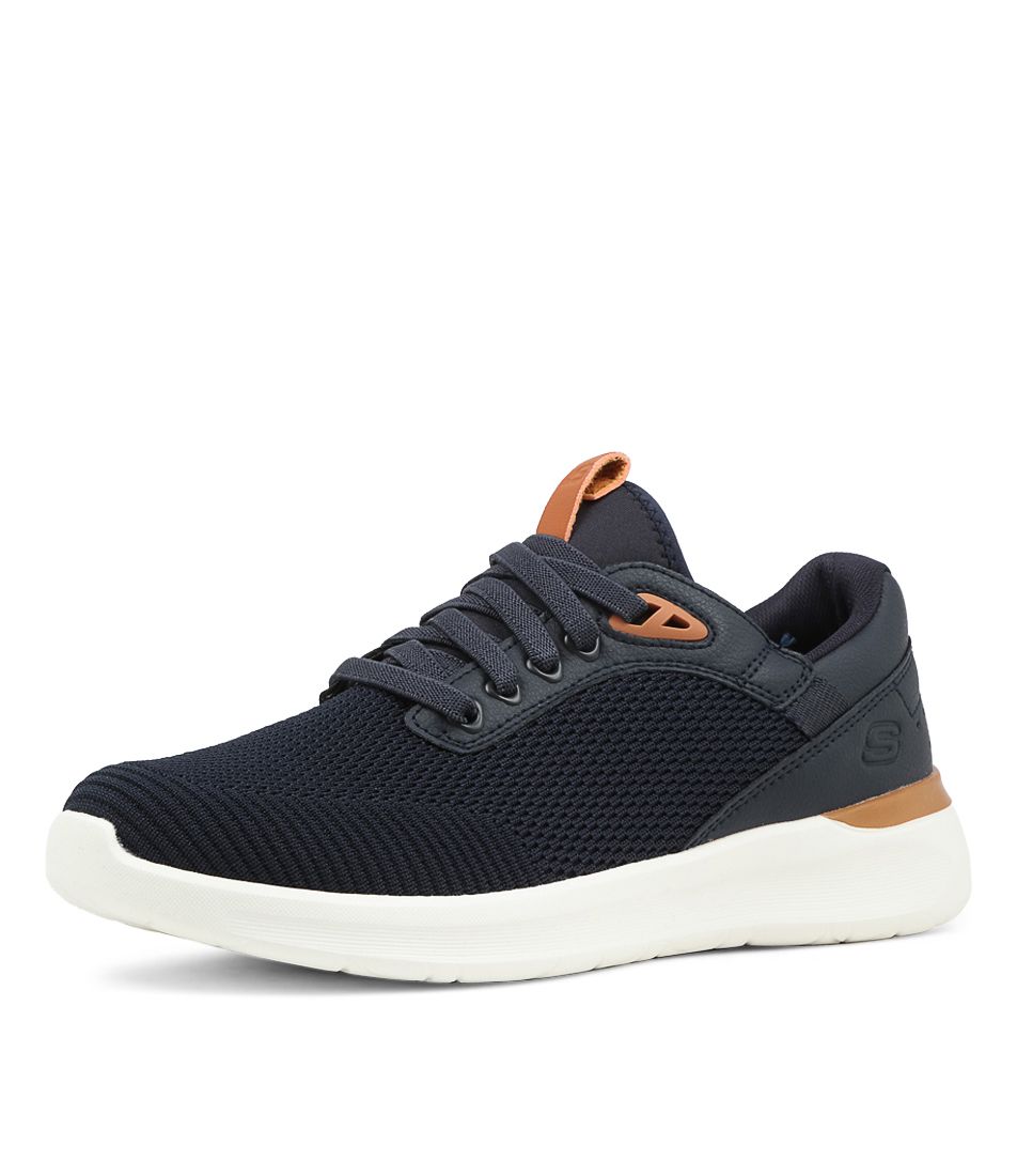 Lattimore Navy Mesh Sneakers