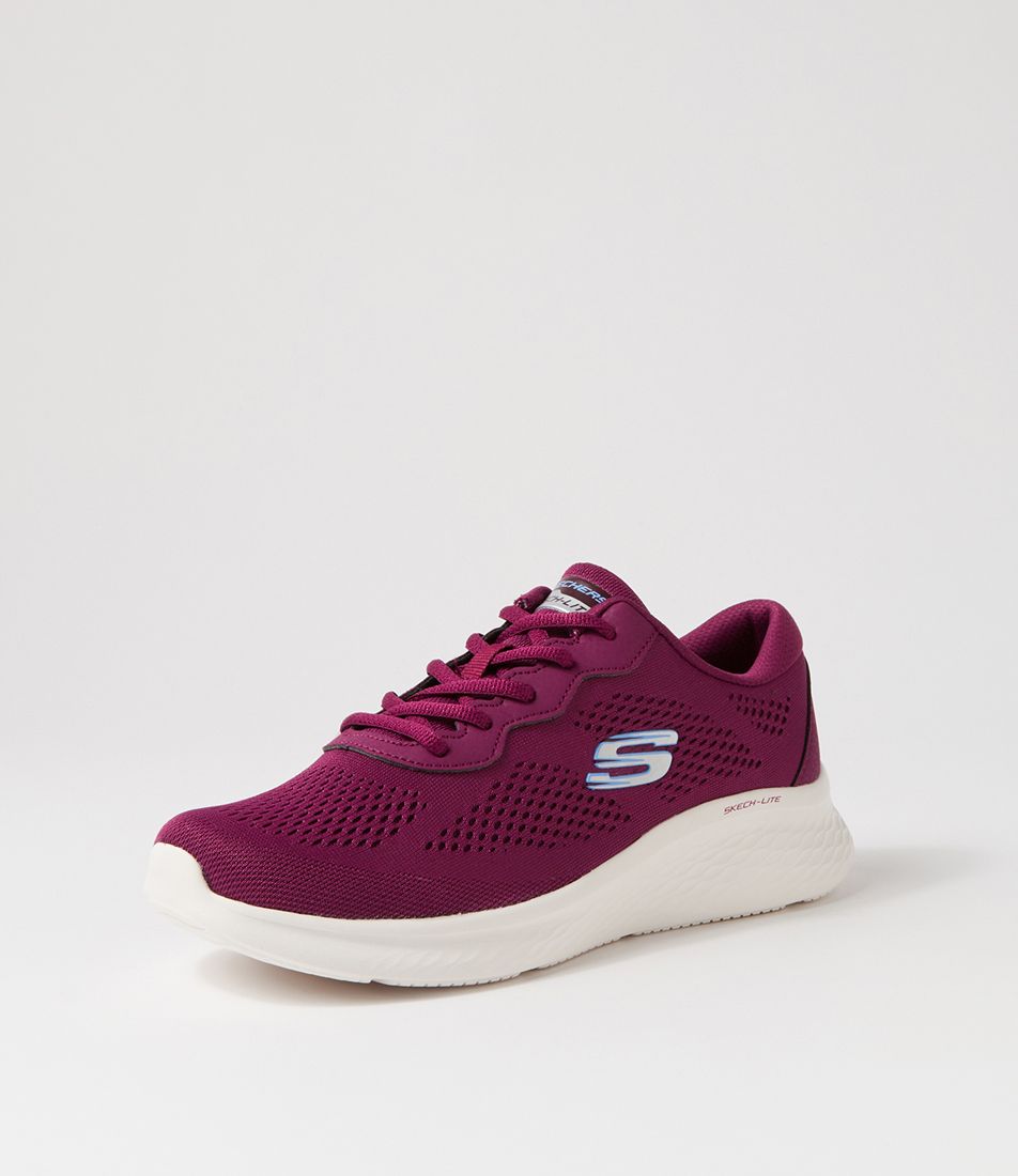 Skech Plum Textile Sneakers