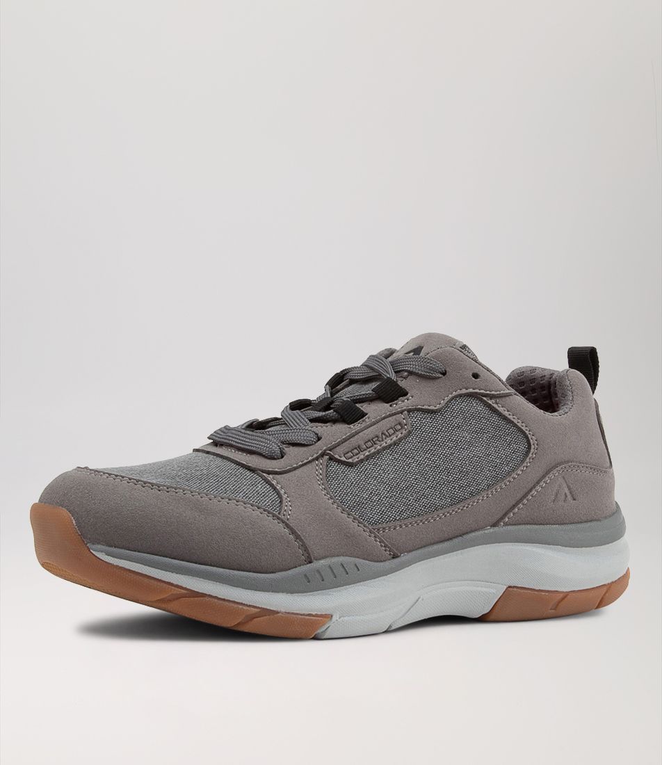 Zander Grey Microsuede Sneakers