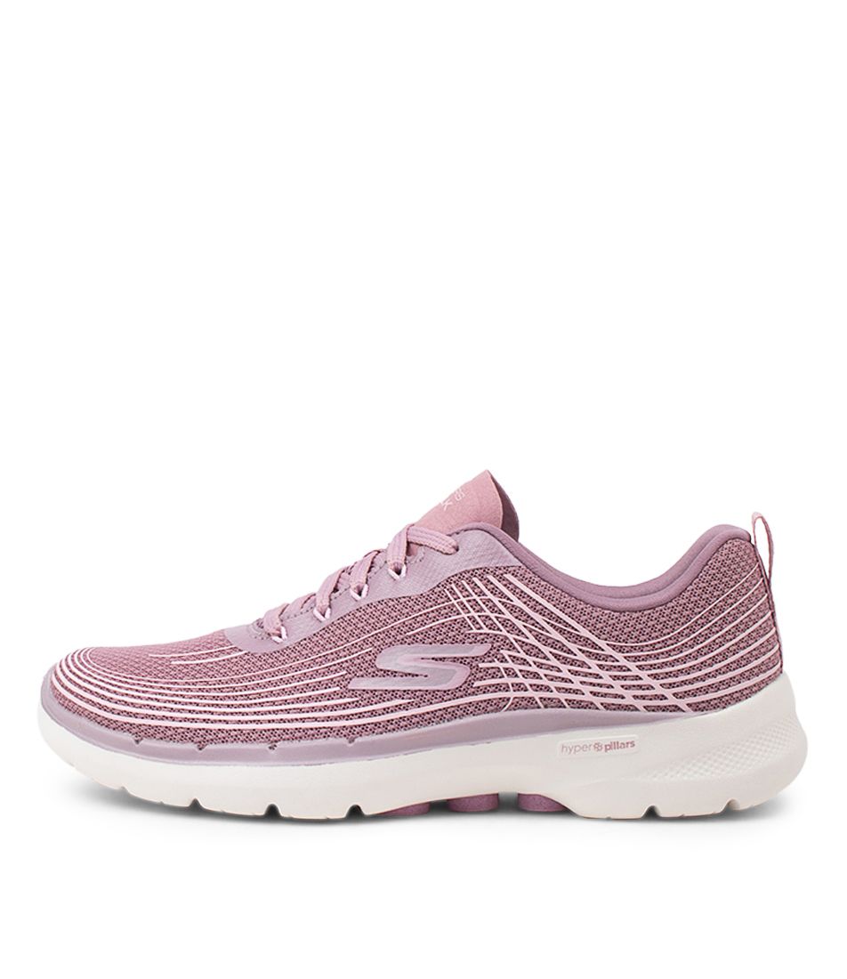 Go Walk 6 Mauve Mesh Sneakers