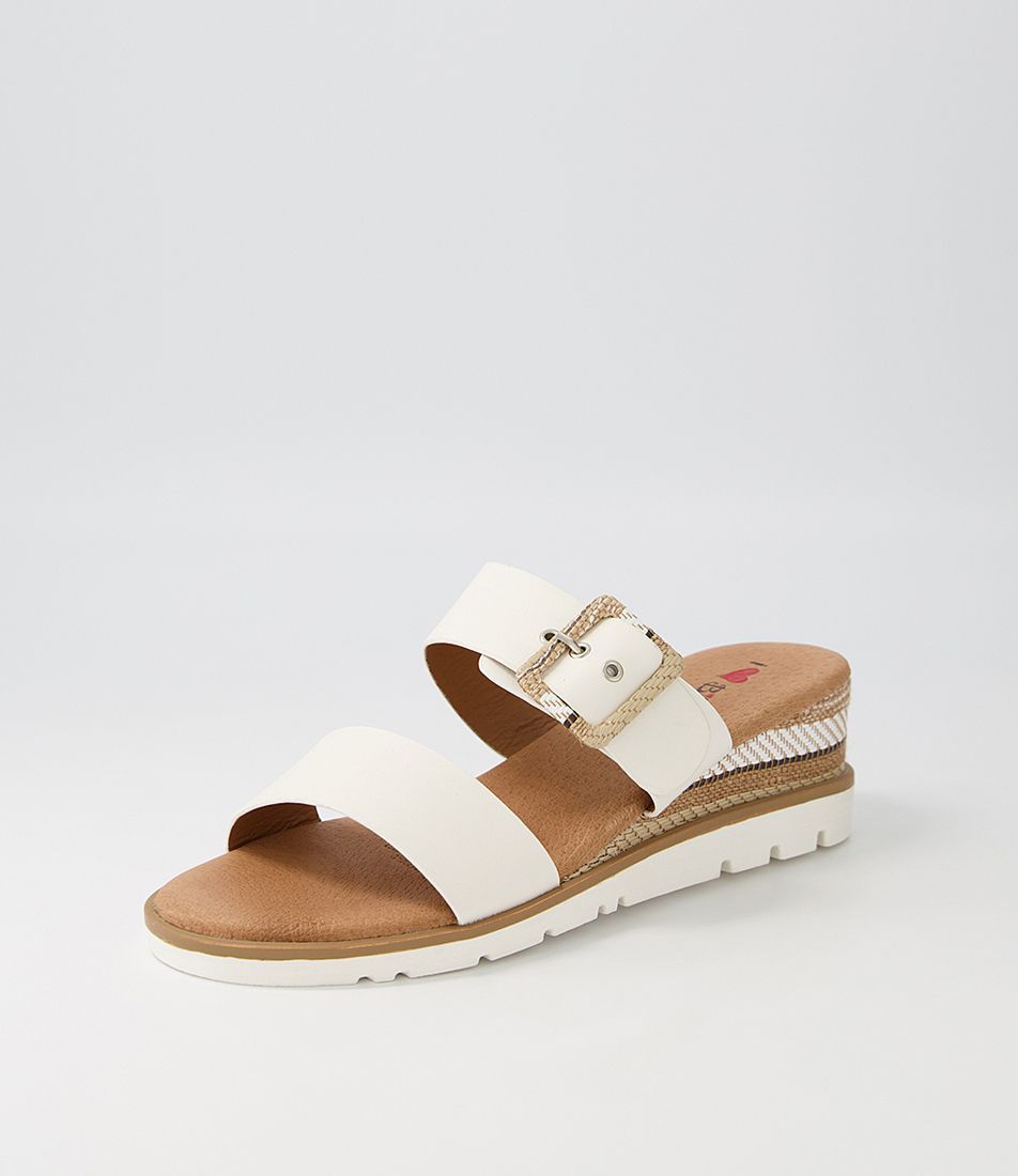 Riccardu White Multi Sandals