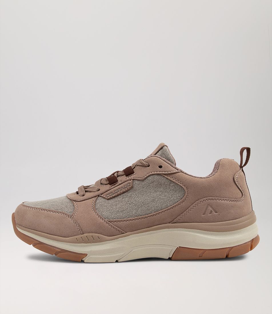 Zander Taupe Microsuede Sneakers