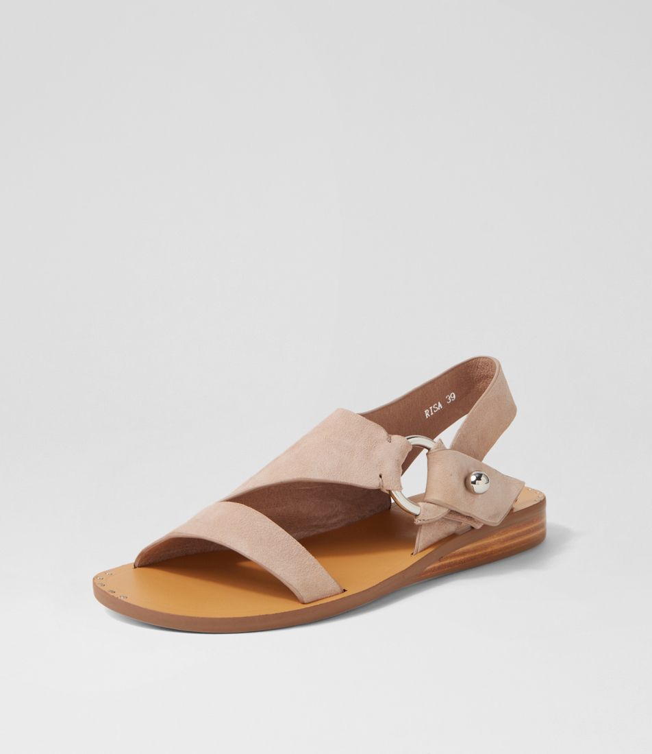Risa Taupe Suede Sandals