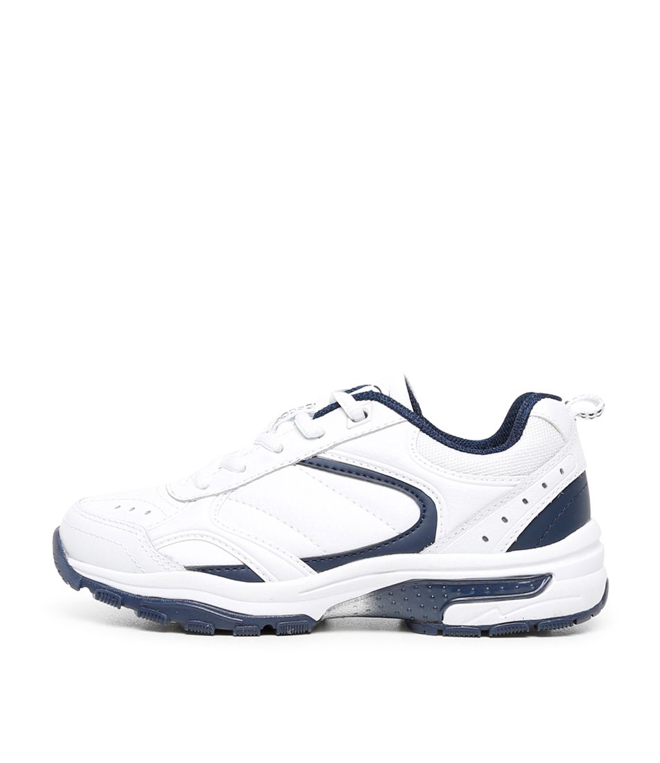 EXCEED JNR LACE WHITE-NAV