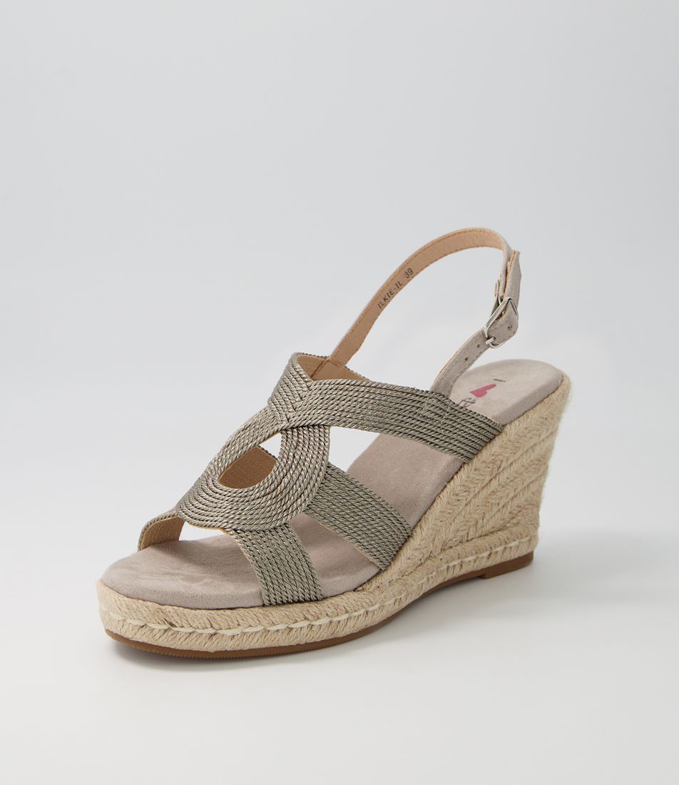 Ilkie Pewter Multi Sandals