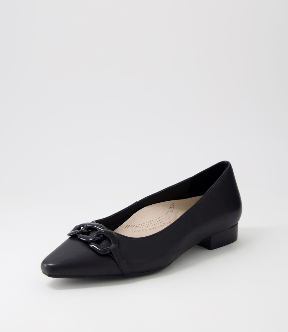 Candys Black Leather Loafers