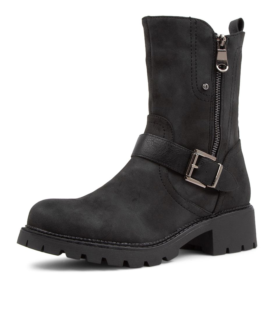 Fayda Black Ankle Boots