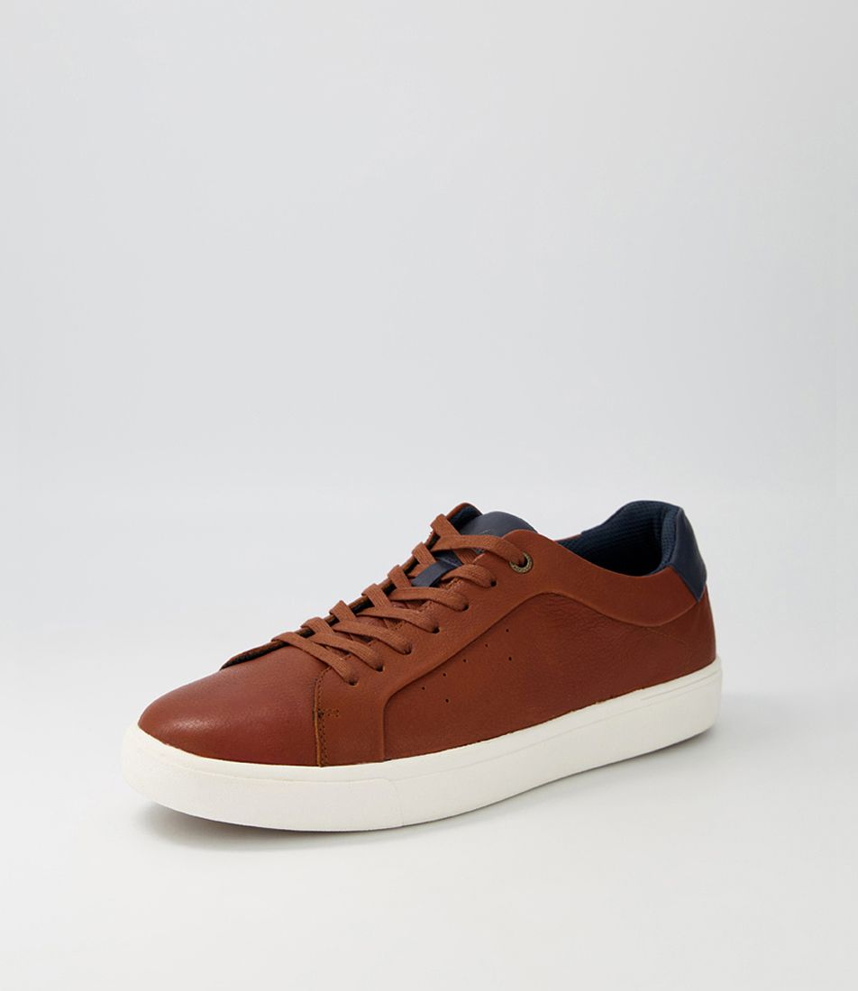 Neutron Brown Leather Sneakers