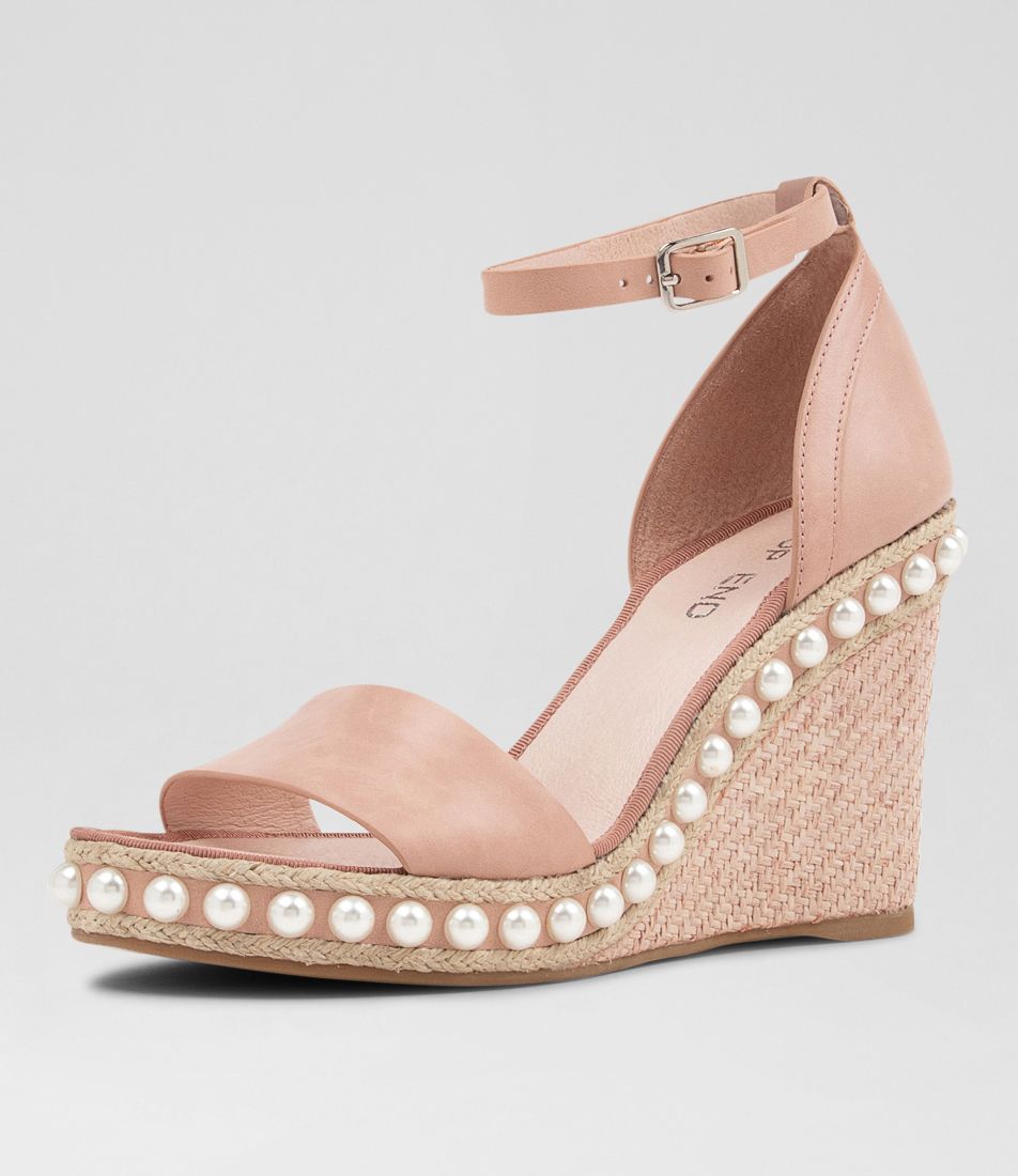 Epra Cafe LeatherWedge Espadrilles