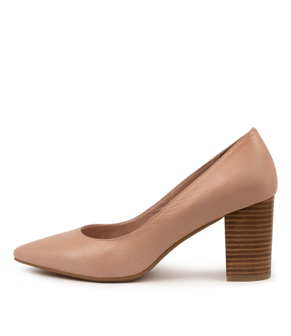 SABENA NUDE-NAT HEEL LTHR