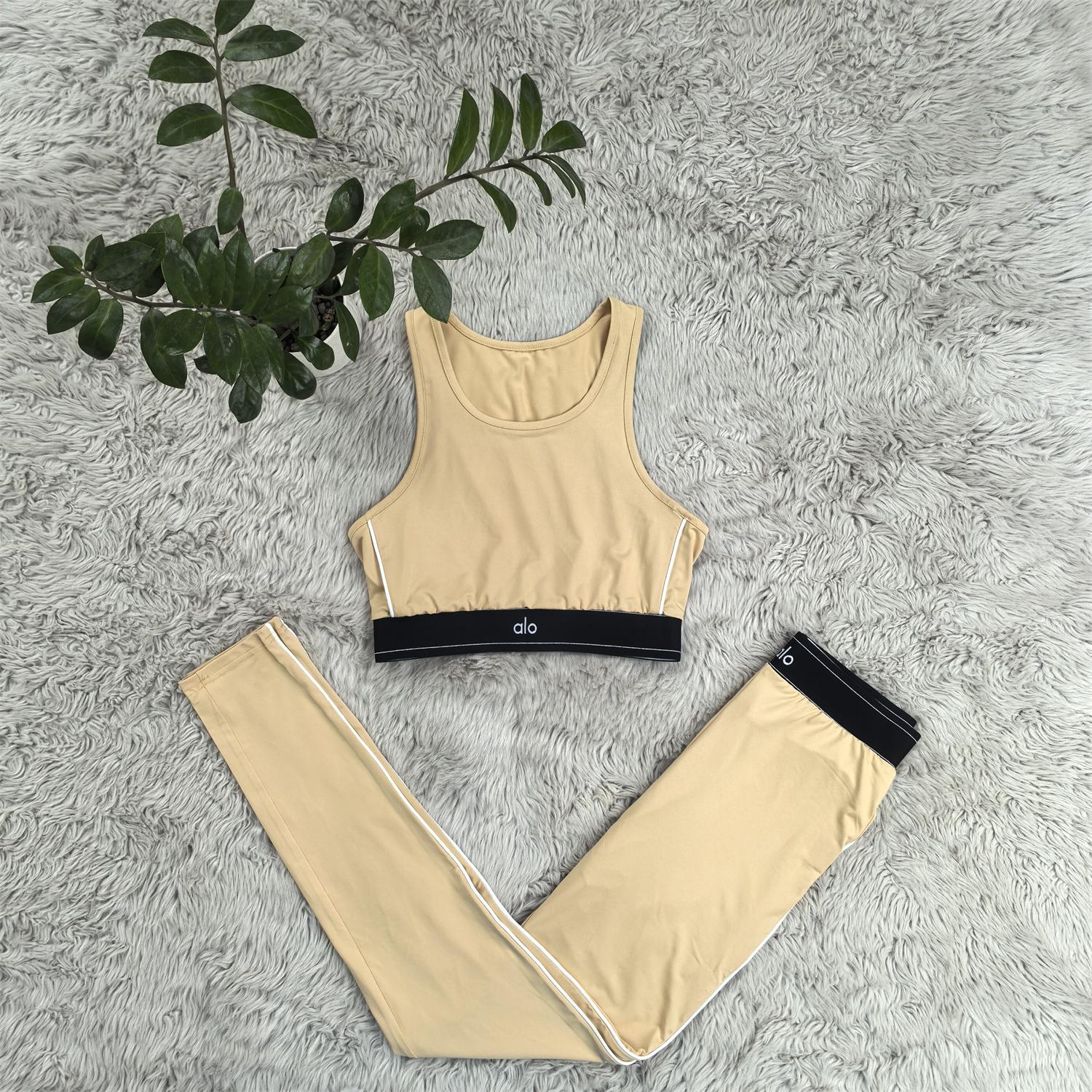 Women summer yoga sports vest and Pants two-piece set