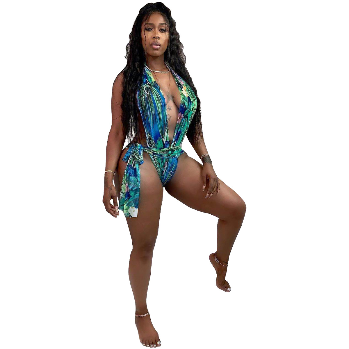 fashion Casual women's printing sexy swimsuit