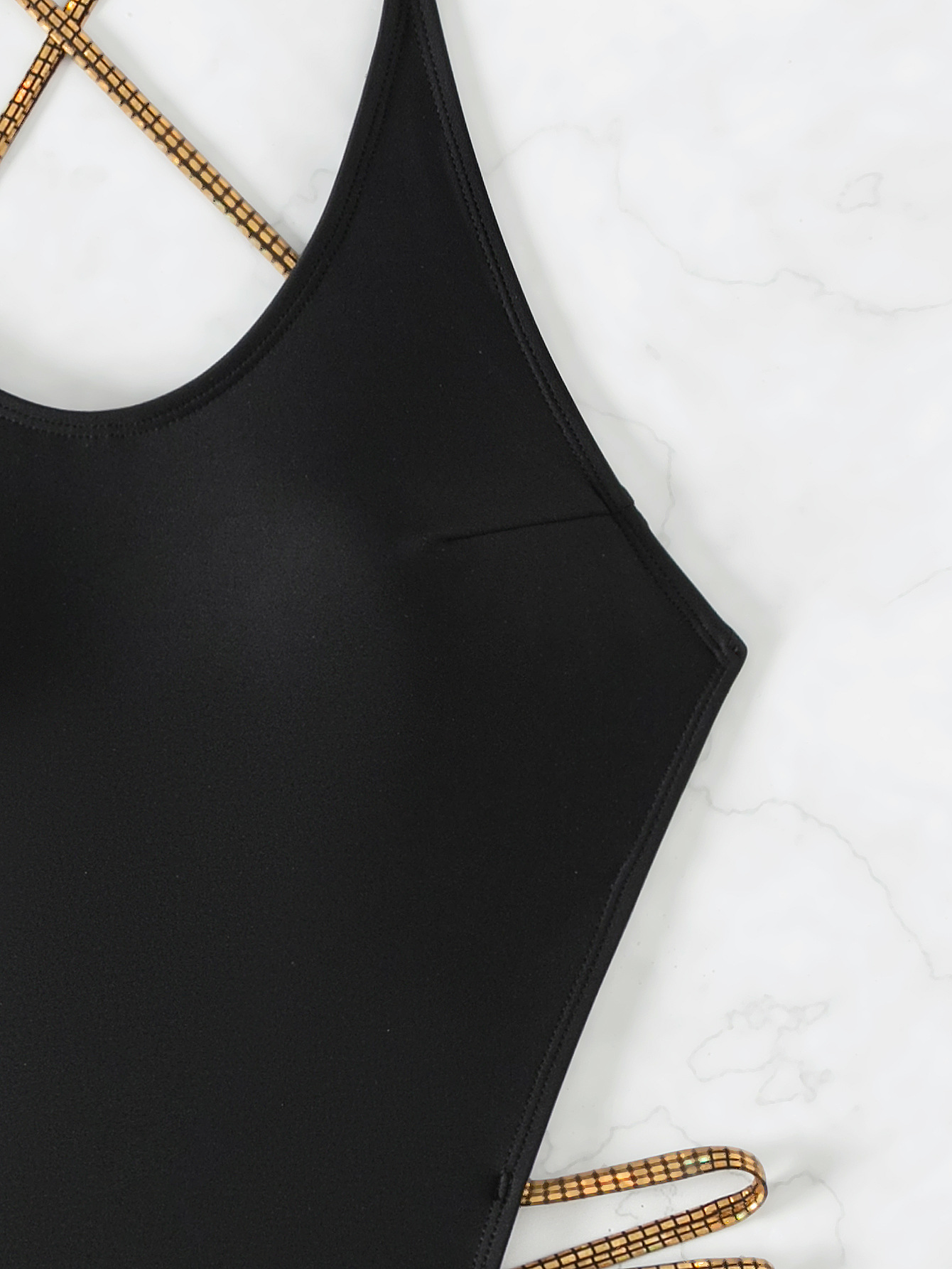 Sexy Low Back Solid Color One-Piece Women's Swimsuit