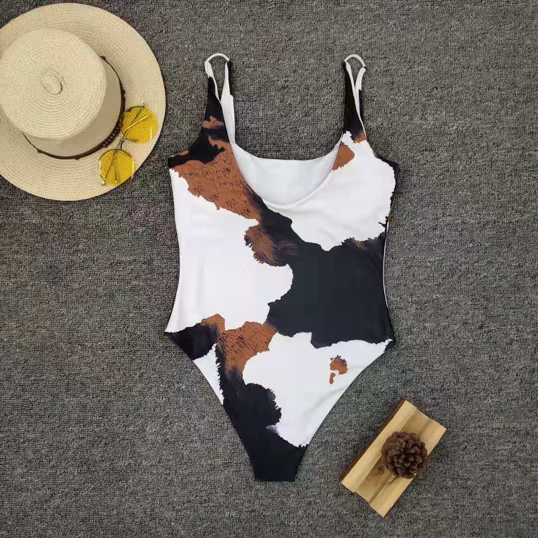 Women One-piece Print Bikini Two Pieces