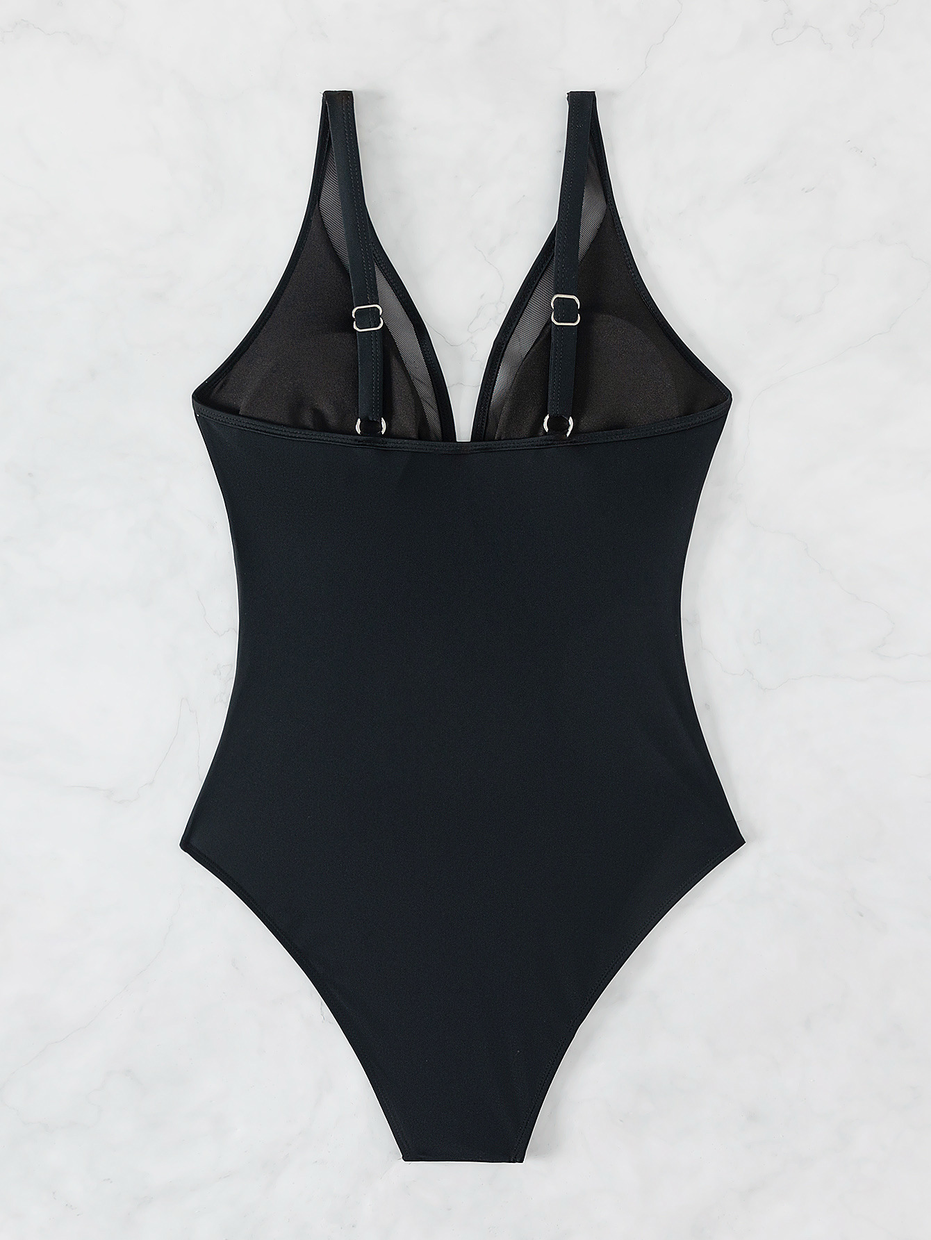 Women Leopard Mesh Backless Sexy Bikini One-piece Swimsuit