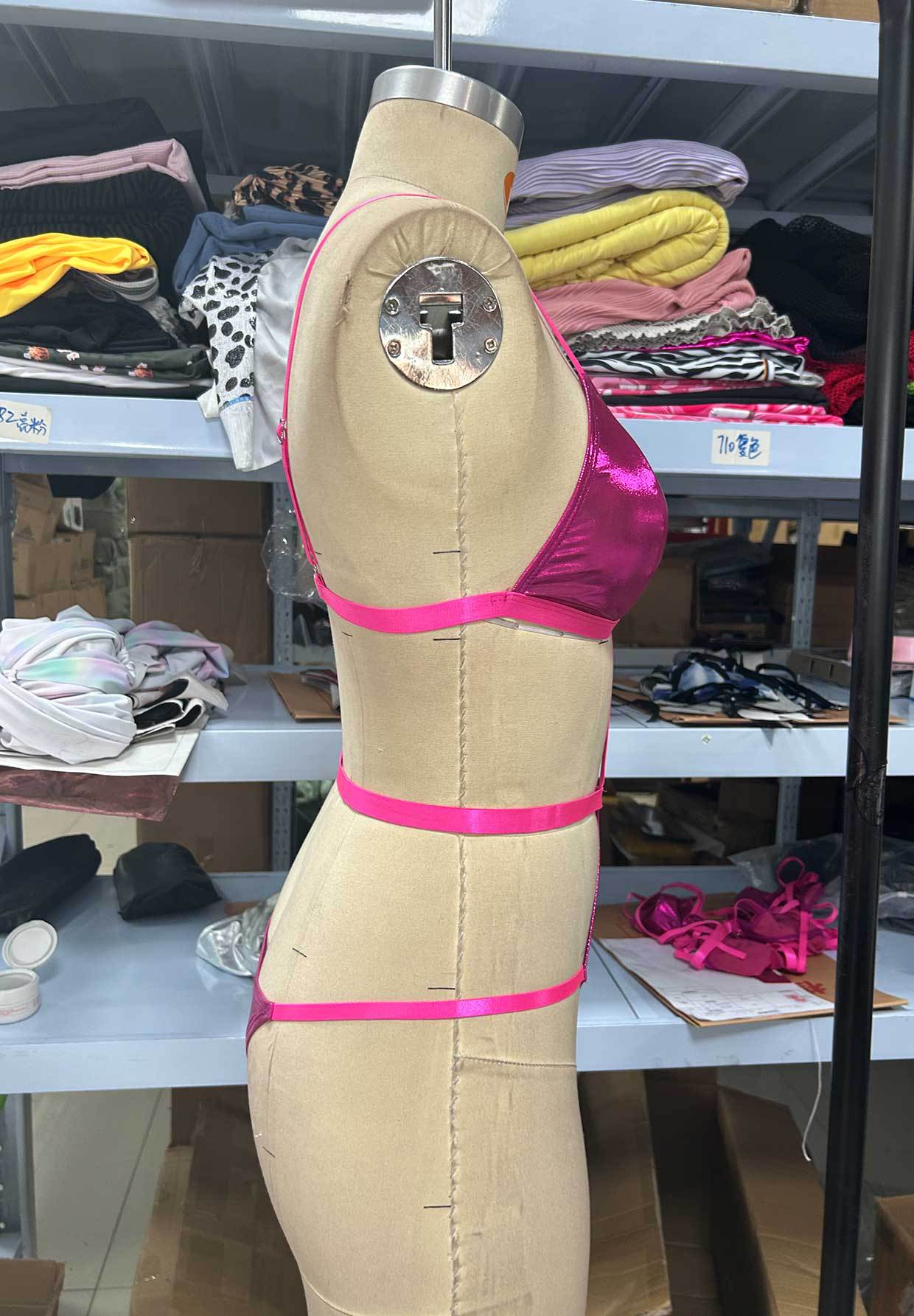 Women sexy lace-up one-Piece Swimsuit