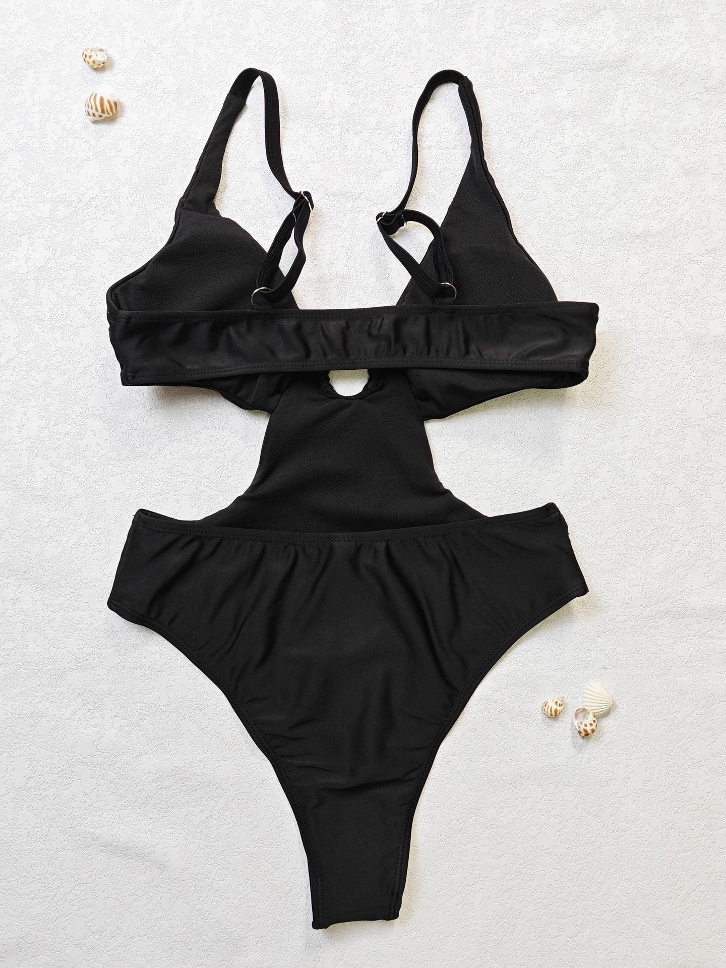 Sexy Deep V Slim Fit One-Piece Swimsuit