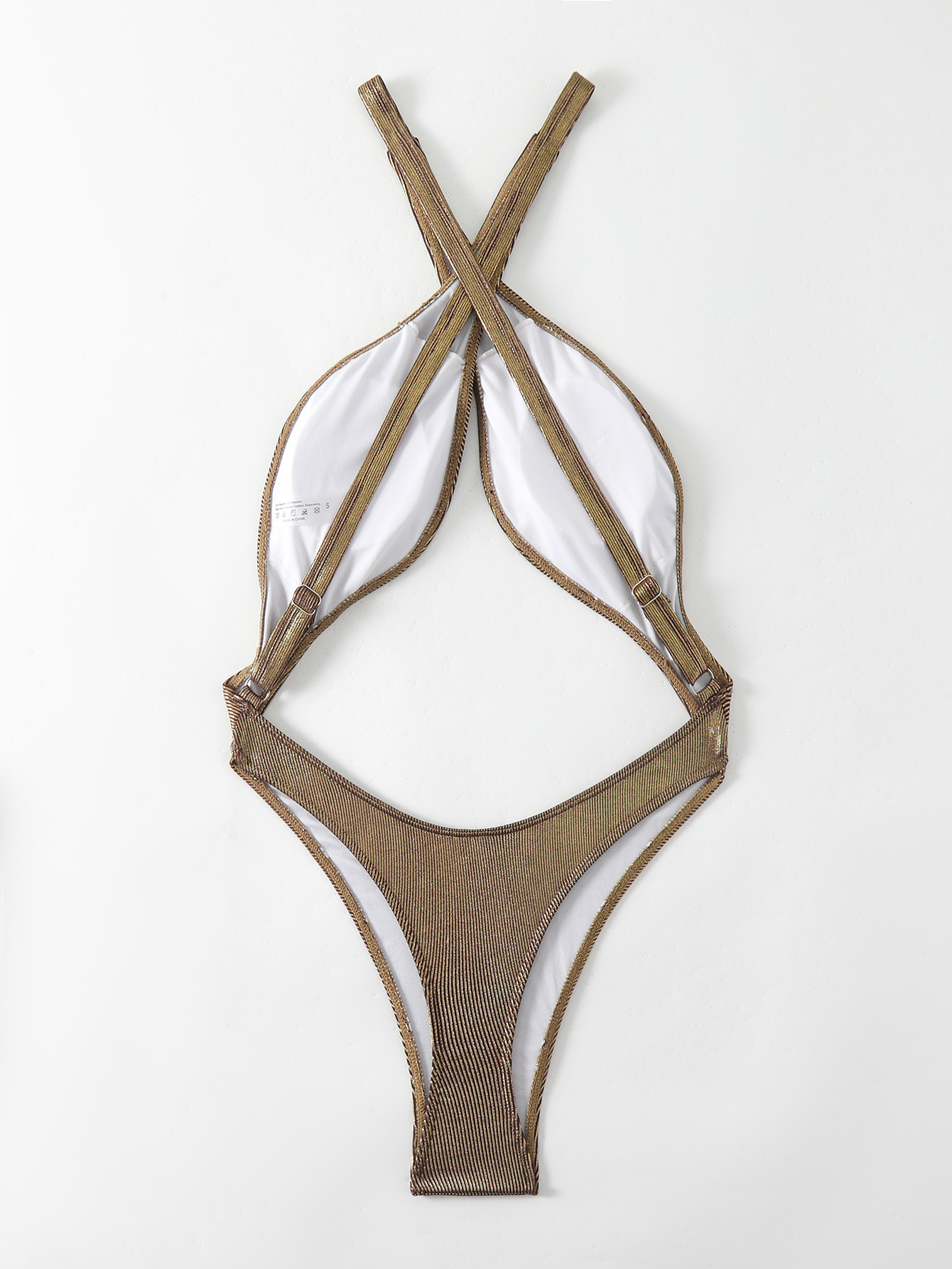 Women bikini sexy Ribbed Women one-piece Swimwear