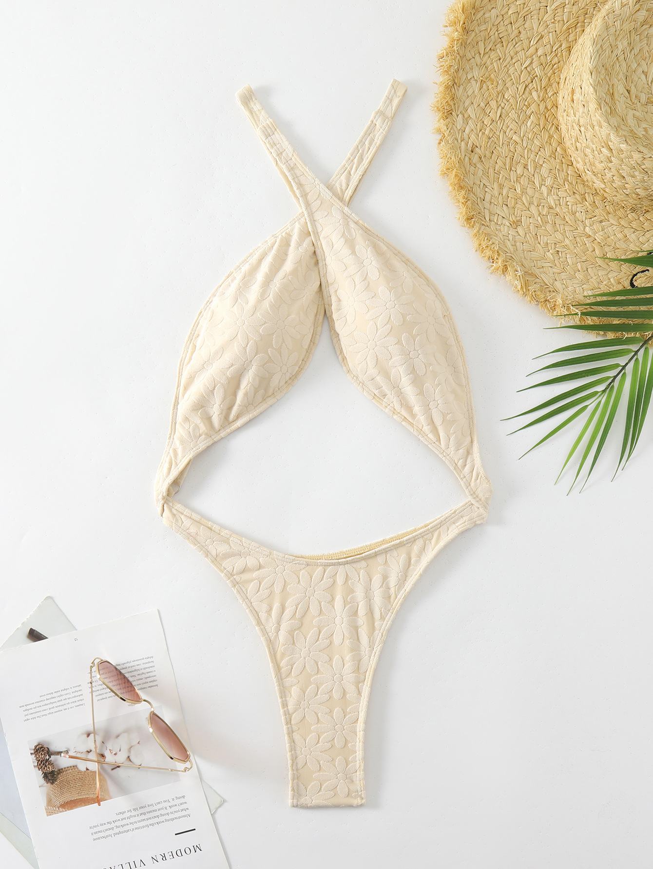 Women Solid Sexy Bikini One-piece Swimsuit