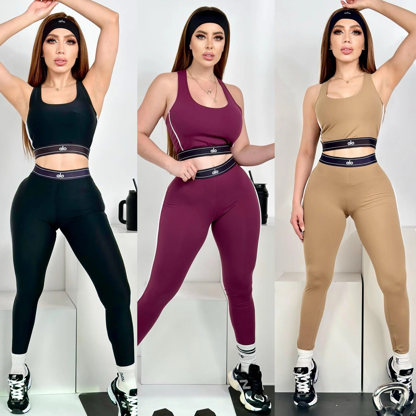 Women summer yoga sports vest and Pants two-piece set