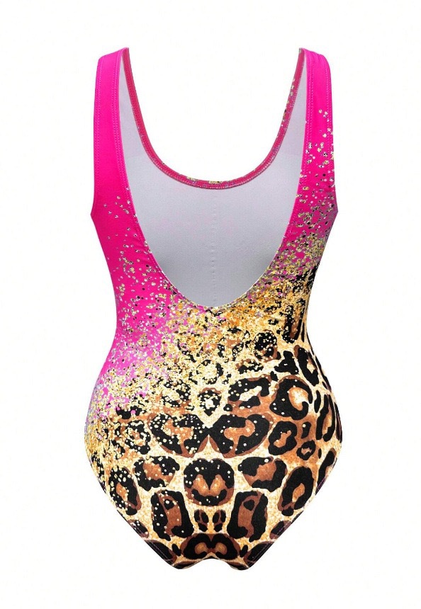 Printed Tie-Dye One-Piece Swimsuit