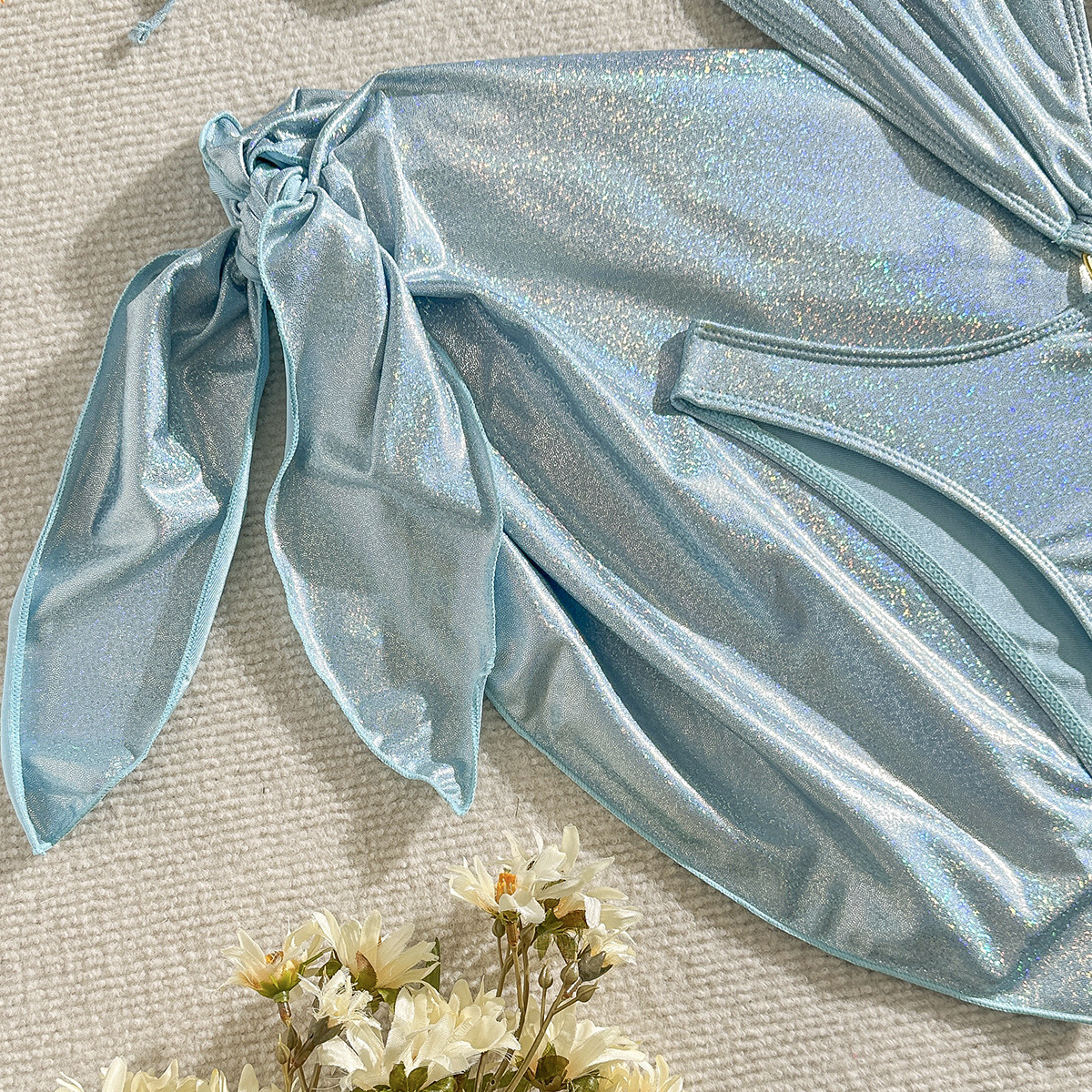 Women Hollow One-piece Swimwear Two-piece Set