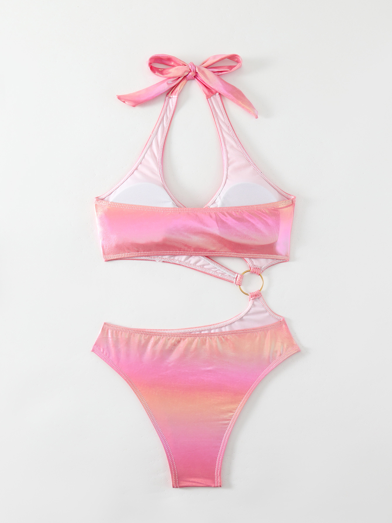 Women Solid One Piece Swimsuit
