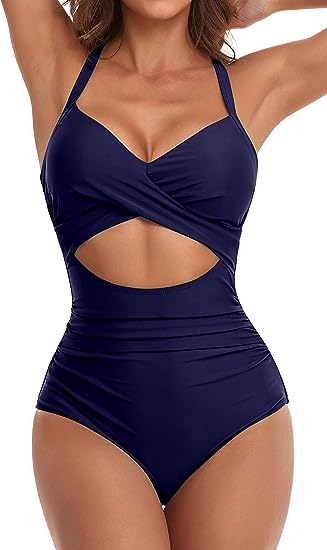 Sexy Lace-Up One-Piece Hollow Back Swimsuit