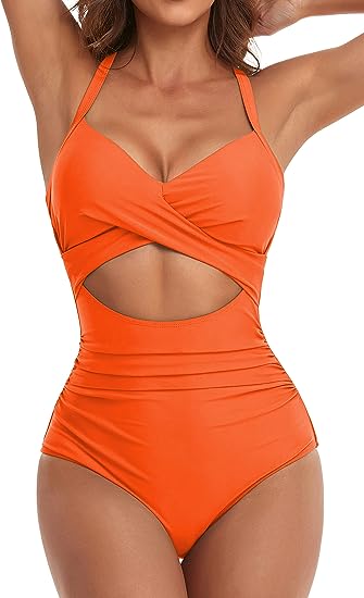 Sexy Lace-Up One-Piece Hollow Back Swimsuit