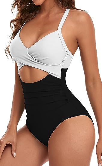 Sexy Lace-Up One-Piece Hollow Back Swimsuit