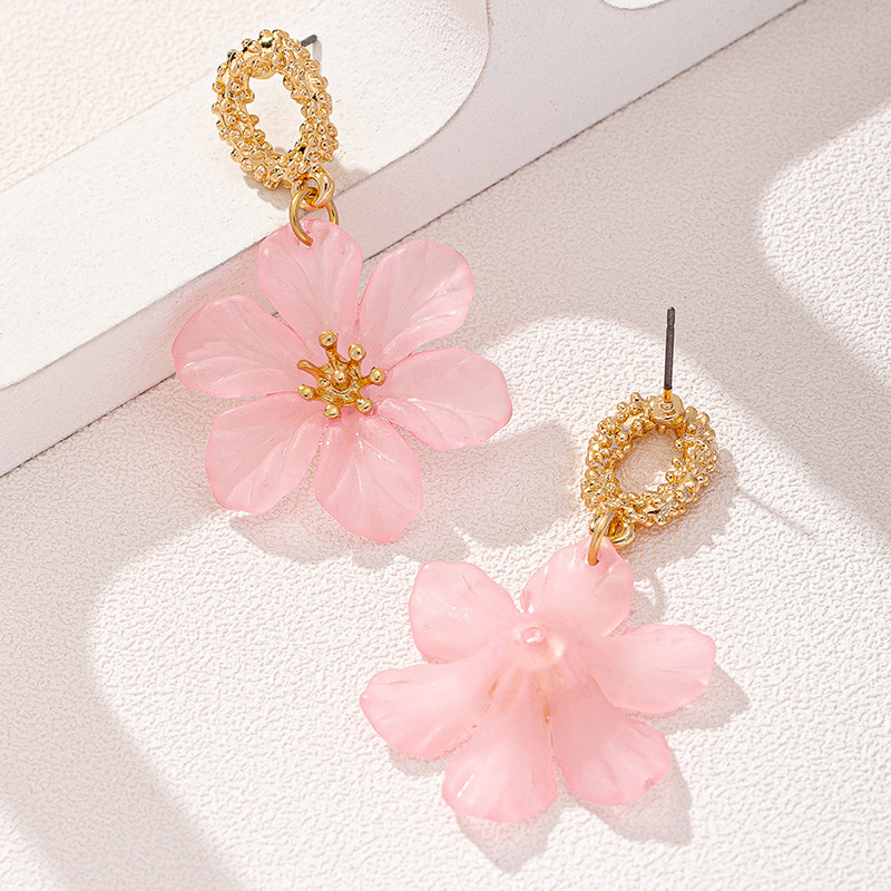 Women Acrylic Flower Earrings
