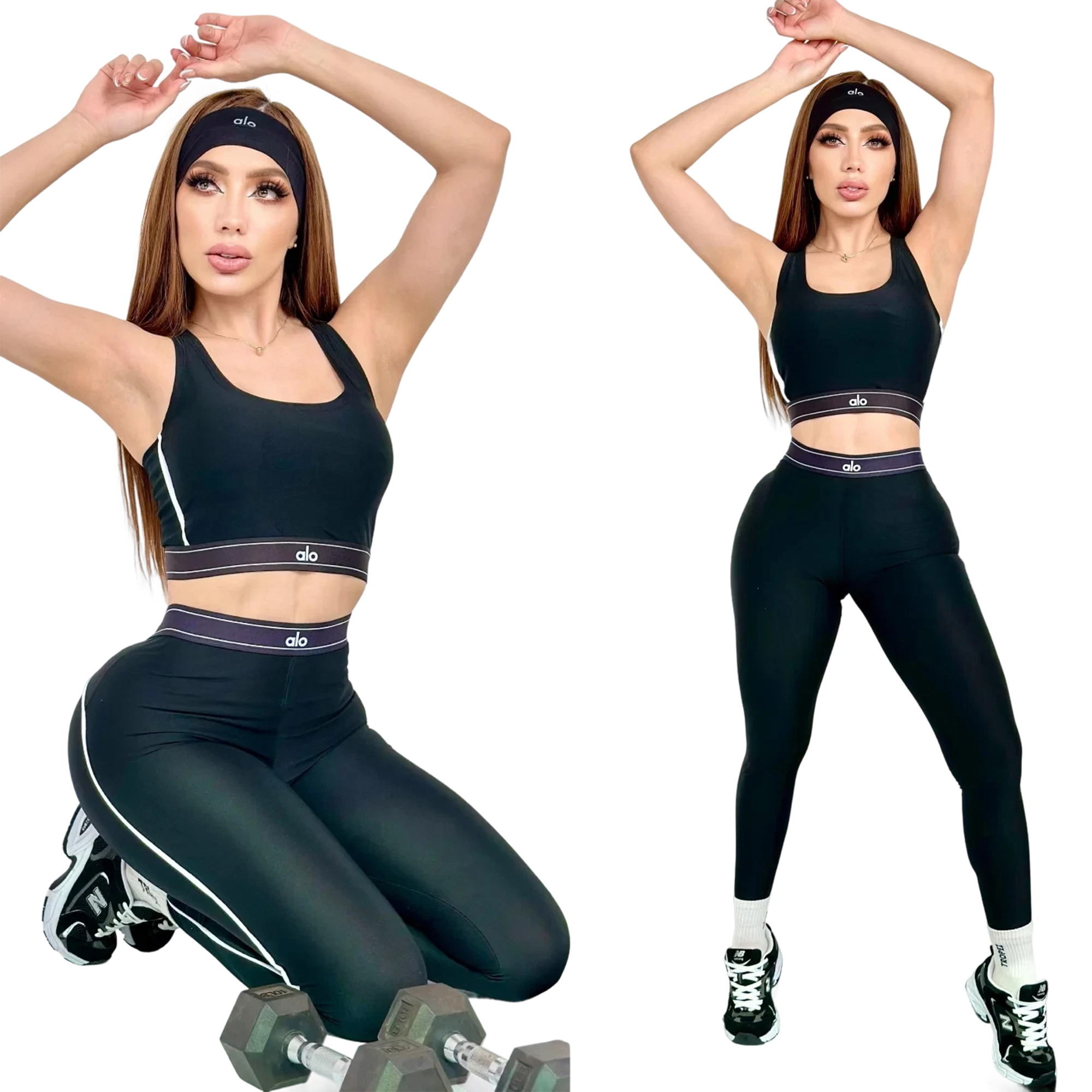 Women summer yoga sports vest and Pants two-piece set