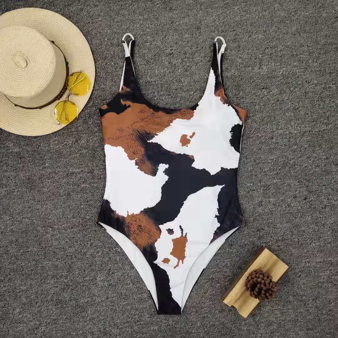 Women One-piece Print Bikini Two Pieces