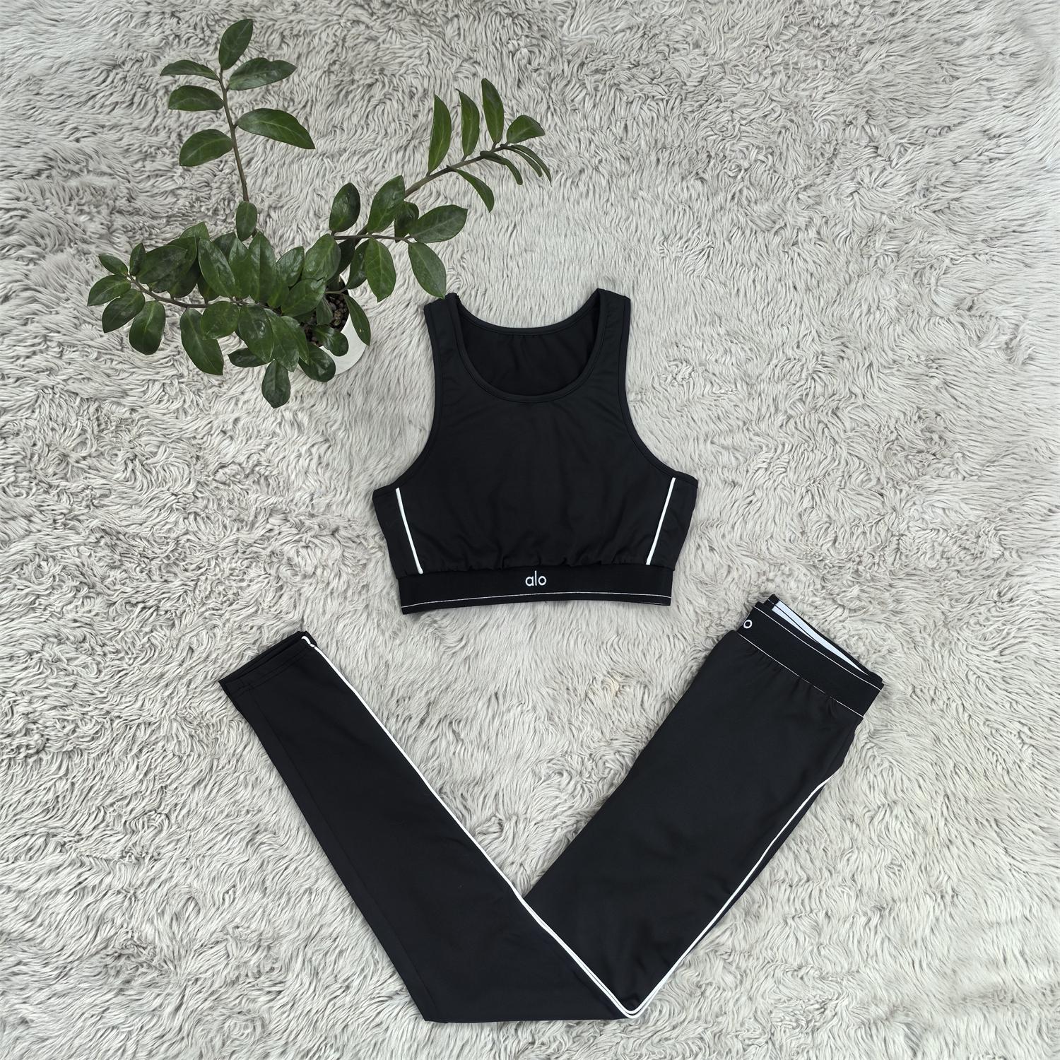 Women summer yoga sports vest and Pants two-piece set