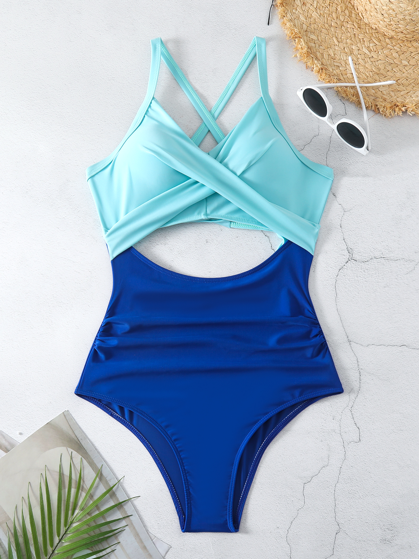 Sexy Lace-Up One-Piece Hollow Back Swimsuit