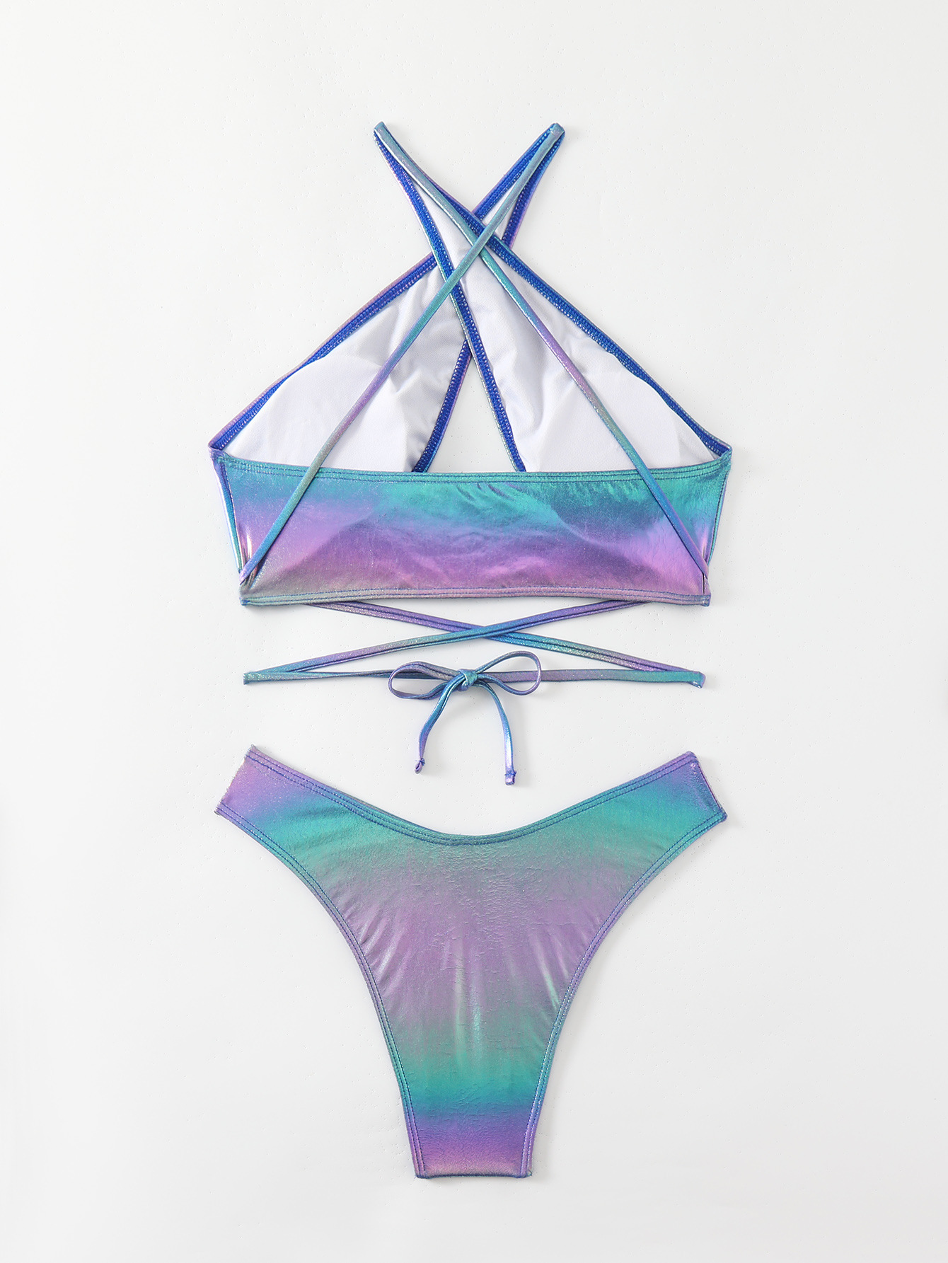 Women Crossover Sexy Bikini Two Pieces Swimwear