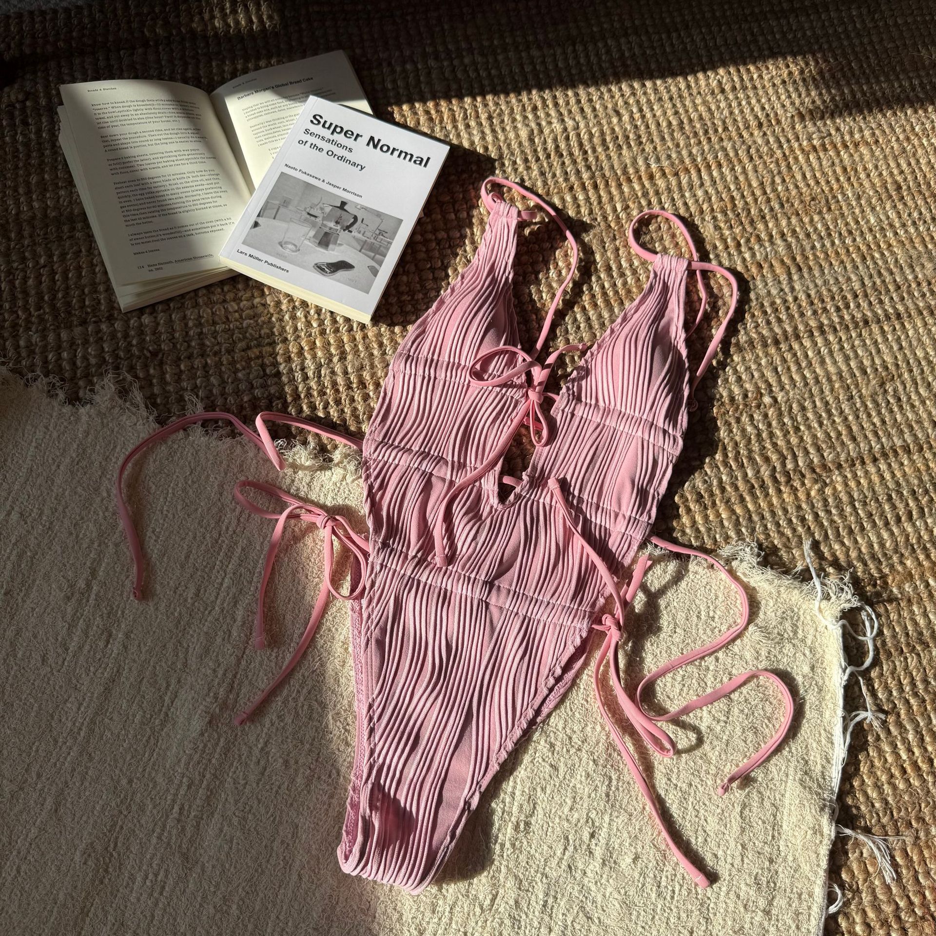 Women drawstring backless sexy one-piece Swimwear