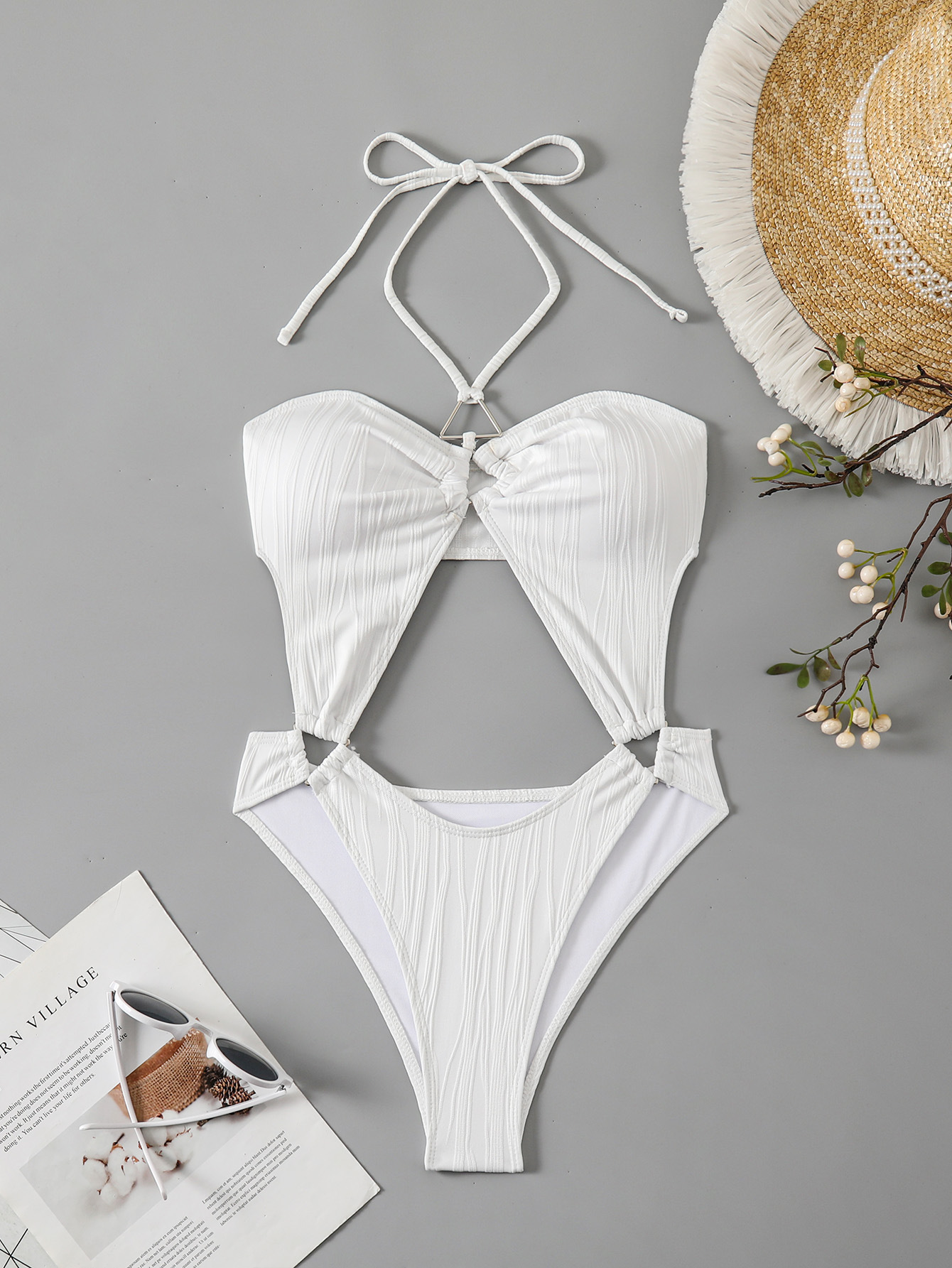 Women's Hollow-Out One-Piece Sexy Bikini Swimsuit