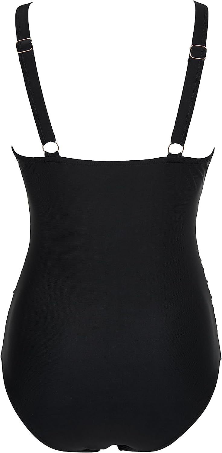 Women Mesh Printed One-piece Swimwear