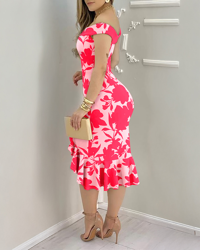 Women Off Shoulder Beaded Dress