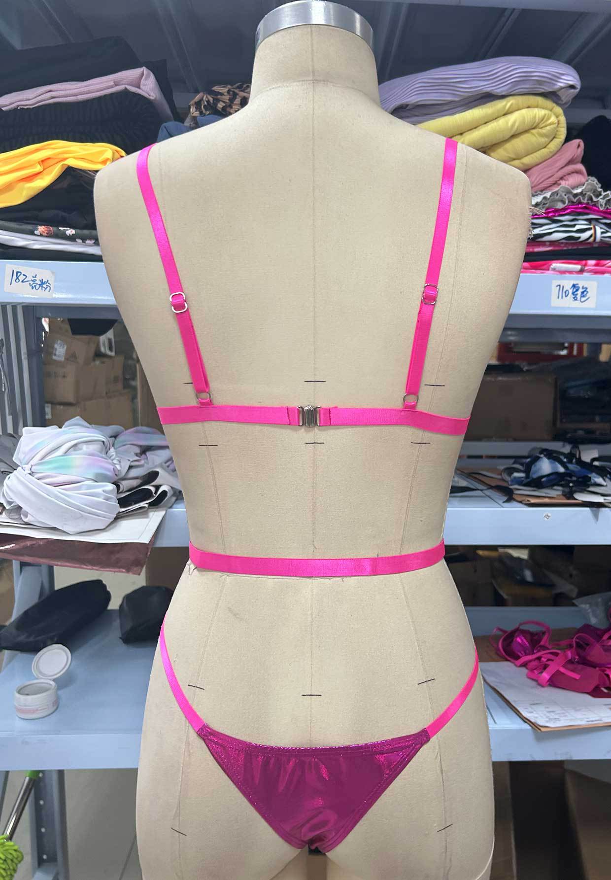 Women sexy lace-up one-Piece Swimsuit