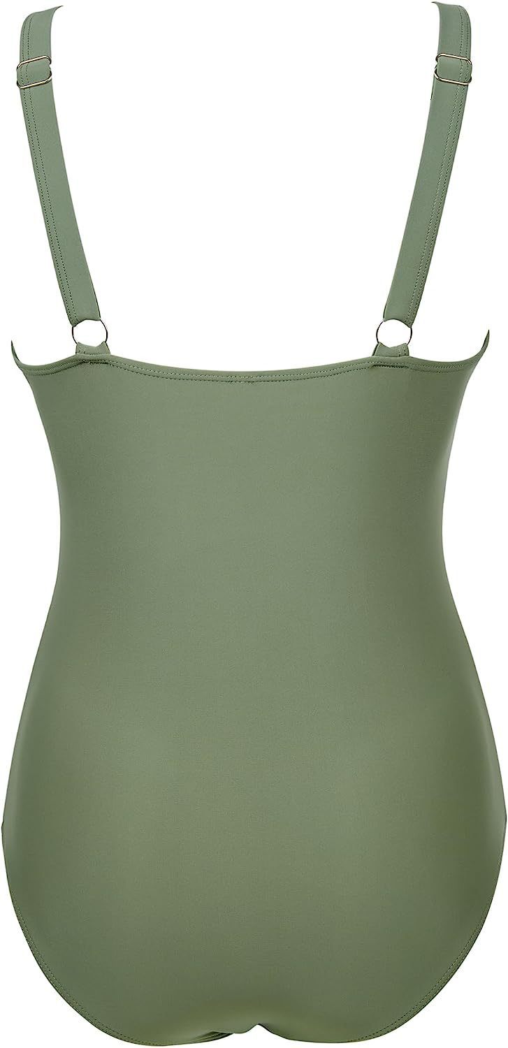 Women Mesh Printed One-piece Swimwear