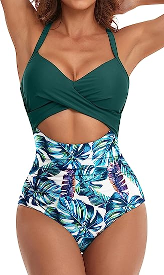 Sexy Lace-Up One-Piece Hollow Back Swimsuit