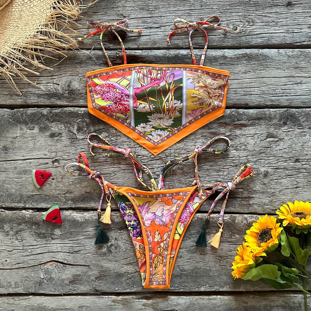 Women Printed Bohemian Swimwear