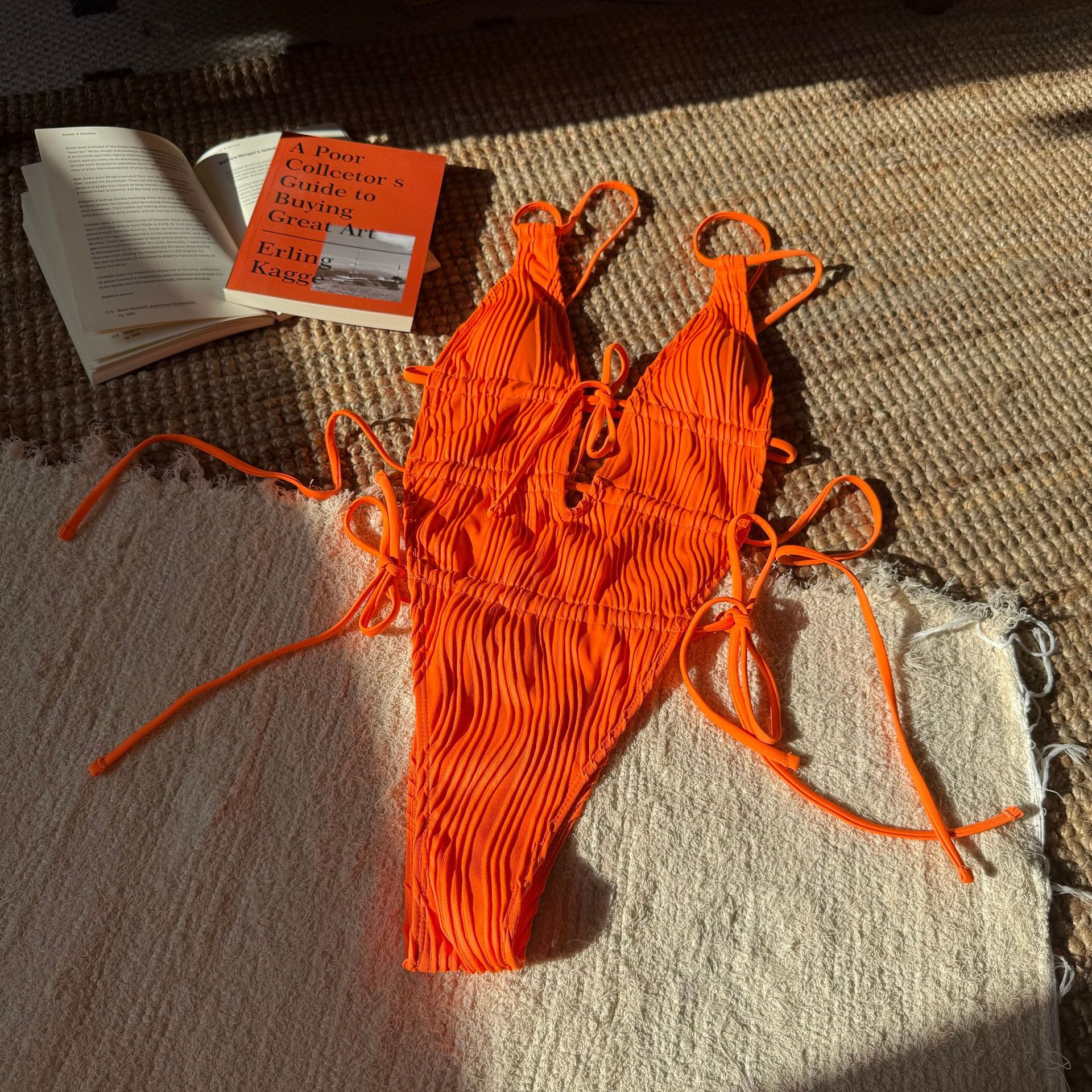 Women drawstring backless sexy one-piece Swimwear