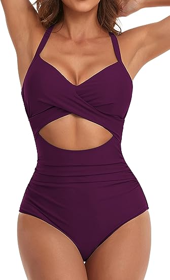 Sexy Lace-Up One-Piece Hollow Back Swimsuit