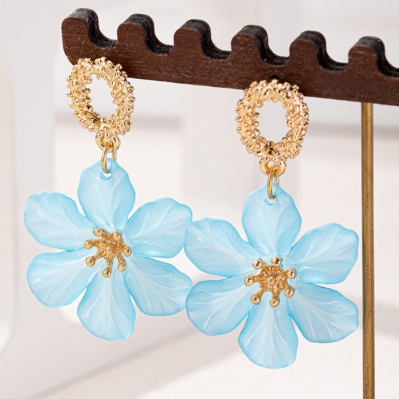 Women Acrylic Flower Earrings